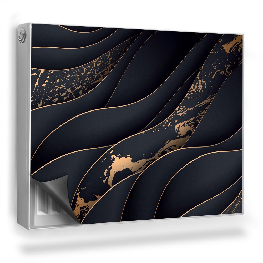 Magnetický kryt na radiátor Moderné lineárne abstraktné tvary