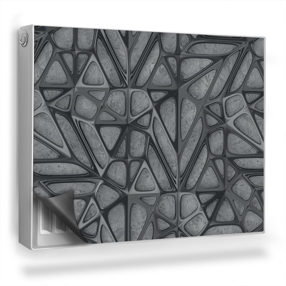 Dekoračný magnet na radiátor Moderná abstraktná kovová konštrukcia