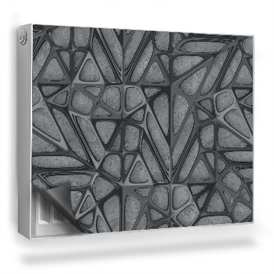 Dekoračný magnet na radiátor Moderná abstraktná kovová konštrukcia