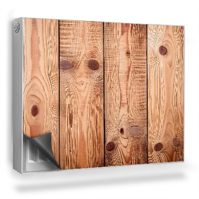 Magnetický kryt na radiátor Drevené zvislé dosky široké prírodné