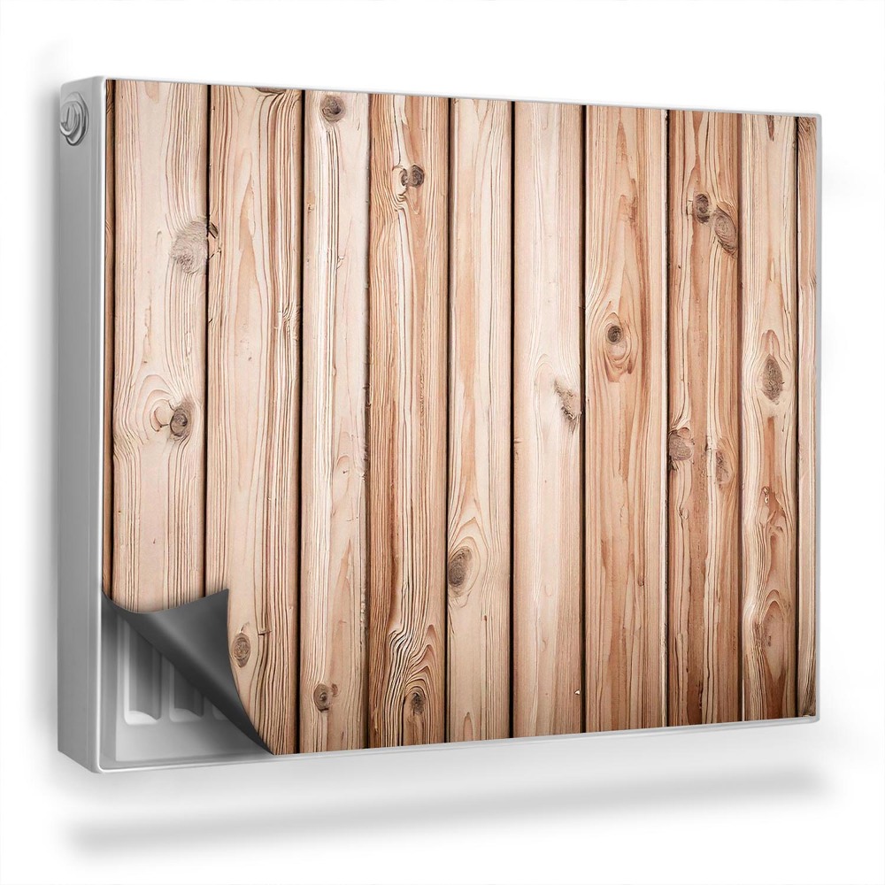 Dekoračný magnet na radiátor Úzke zvislé drevené dosky, prírodné