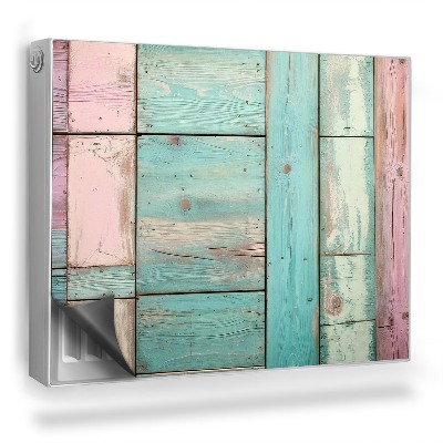 Dekoračný magnet na radiátor Drevené dosky v pastelových farbách