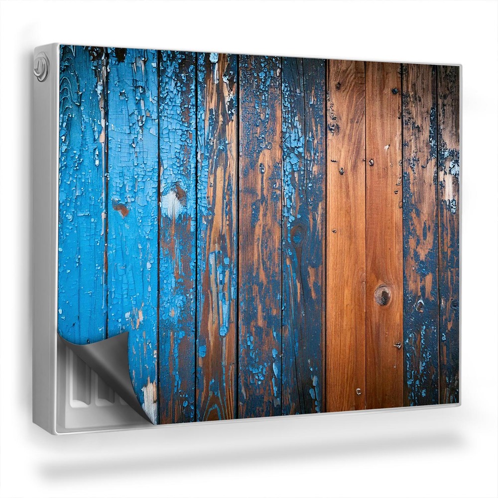 Dekoračný magnet na radiátor Poškodené dosky natreté farbou