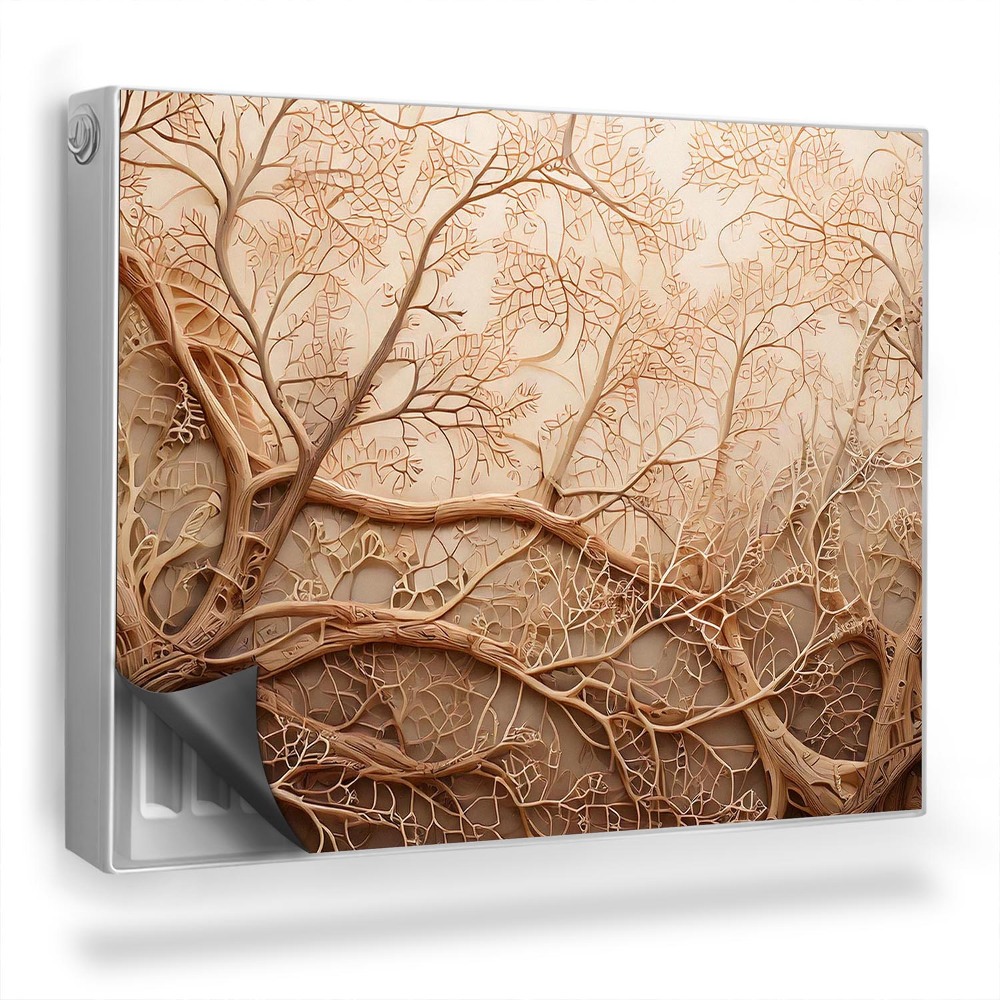 Dekoračný magnet na radiátor Organický vzor, prepletené konáre stromov