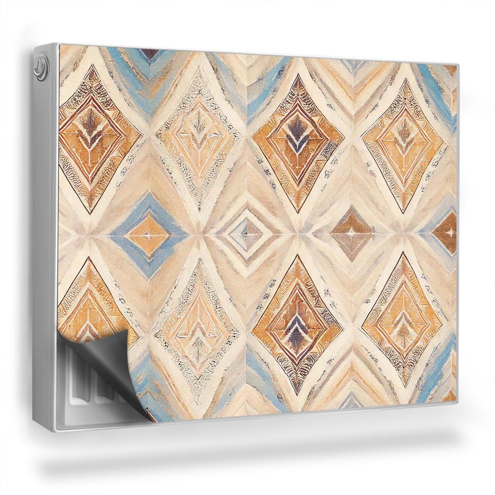 Magnetický kryt na radiátor Geometrický boho vzor, etnické motívy