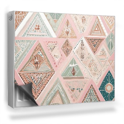 Dekoračný magnet na radiátor Geometrické nepravidelné vzory boho pastely