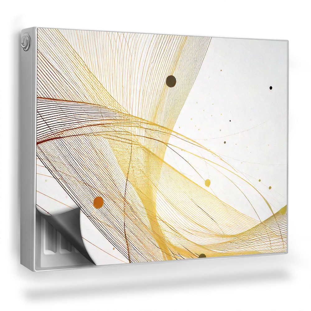 Magnetický kryt na radiátor Abstraktné pozadie modernej čiarovej kompozície