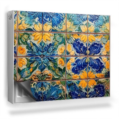 Magnetický kryt na radiátor Priblížte si kvetinové dlaždice