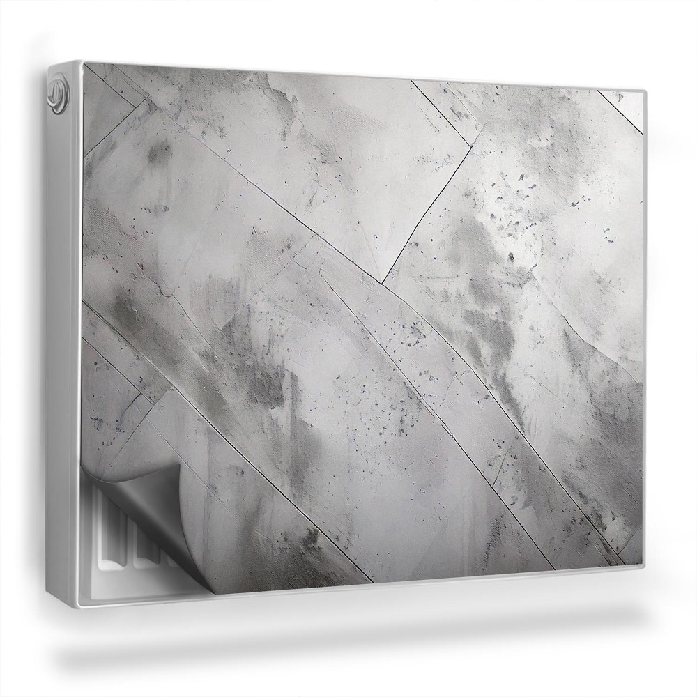 Magnetický kryt na radiátor Priemyselný vzor rezu betónovej textúry