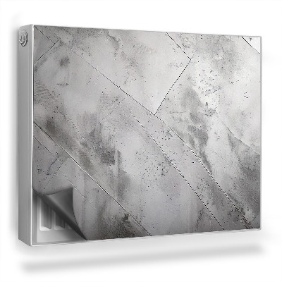 Magnetický kryt na radiátor Priemyselný vzor rezu betónovej textúry