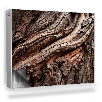 Magnetický kryt na radiátor Textúra kôry stromu, staré drevo