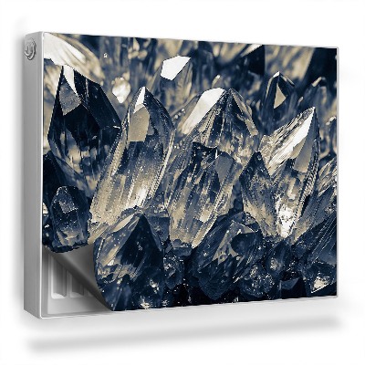 Dekoračný magnet na radiátor Detailný záber kremenných kryštálov, príroda