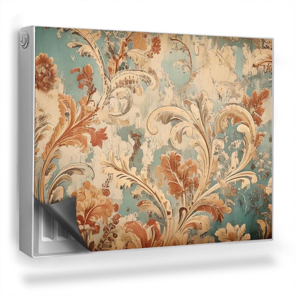 Dekoračný magnet na radiátor Staré tapety so vzorom vo vintage štýle