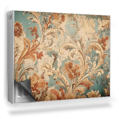 Dekoračný magnet na radiátor Staré tapety so vzorom vo vintage štýle