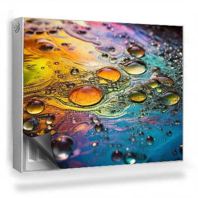 Magnetický kryt na radiátor Detailný záber oleja plávajúceho na vode