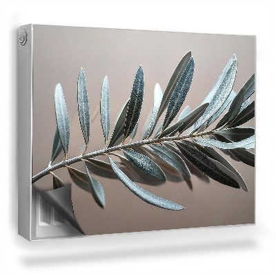 Dekoračný magnetický kryt na radiátor Tlmené farby olivovej vetvy