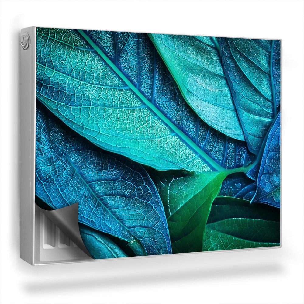 Magnetický kryt na radiátor Priblížte si modré listy rastliny