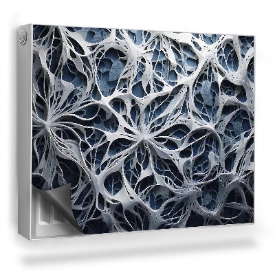 Magnetický kryt na radiátor Abstraktná štruktúra s prelamovanou pavučinou