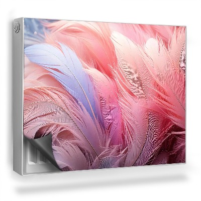 Dekoračný magnet na radiátor Pastelové pierka jemné vtáčie pierko