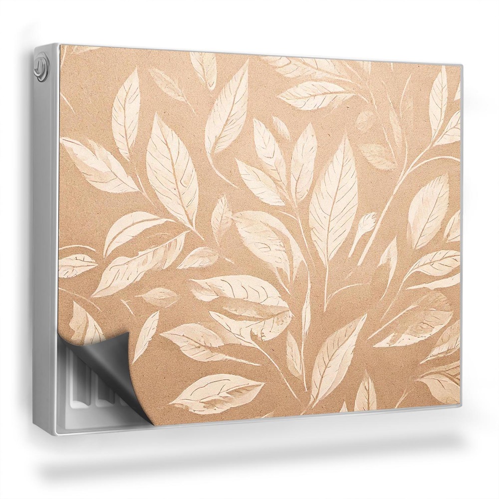 Magnetický kryt na radiátor Jasné tvary listov teplé prírodné pozadie