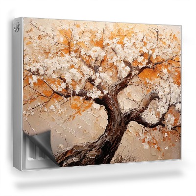 Dekoračný magnetický kryt na radiátor Maľovaný kvet stromu krásna príroda