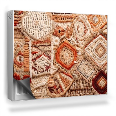 Dekoračný magnet na radiátor Zmes prírodných vlnených textúr