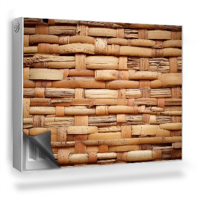 Magnetický kryt na radiátor Teplé farby bambusovej rohože