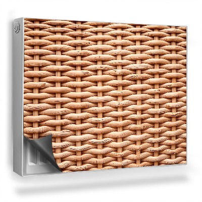 Dekoračný magnet na radiátor Prútená tkanina v prírodných farbách