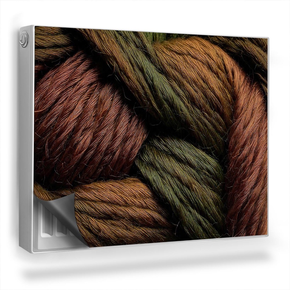 Dekoračný magnetický kryt na radiátor Textúra hrubých strún z prúteného vlákna