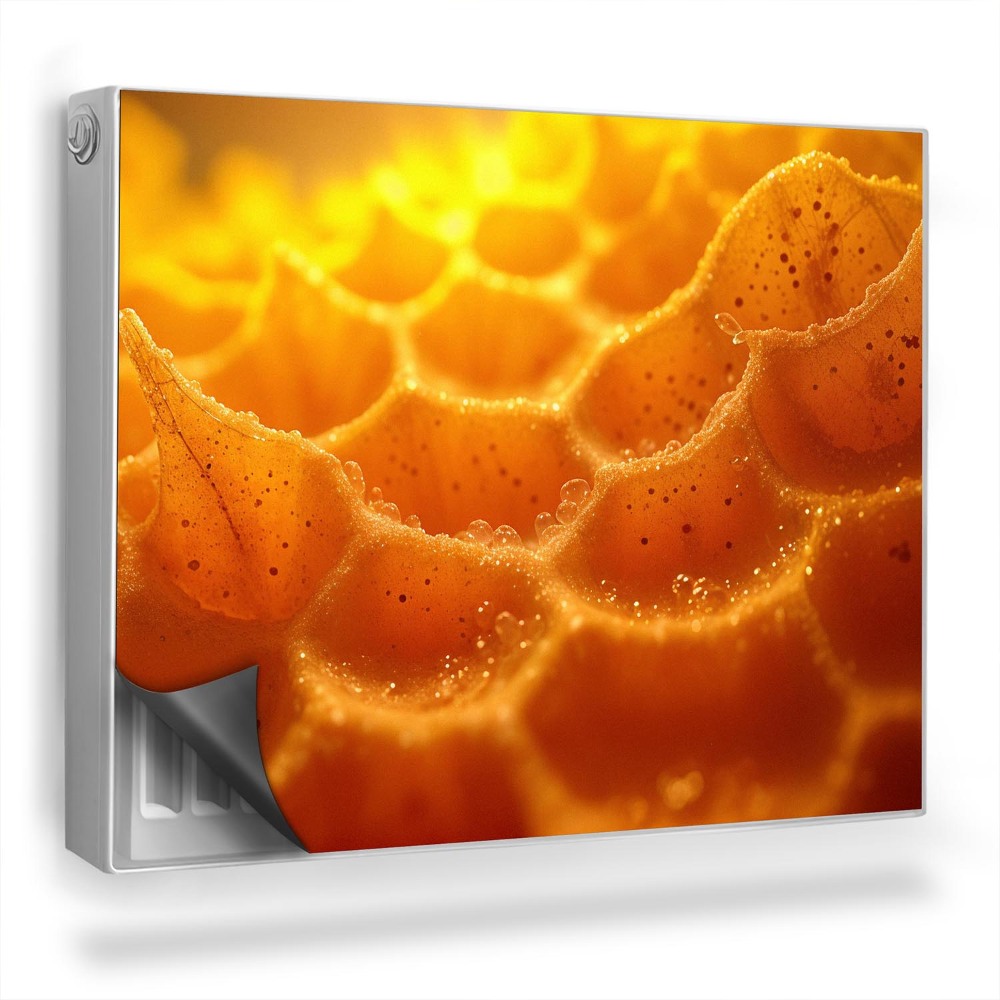 Magnetický kryt na radiátor Geometrické tvary v piesku abstrakt