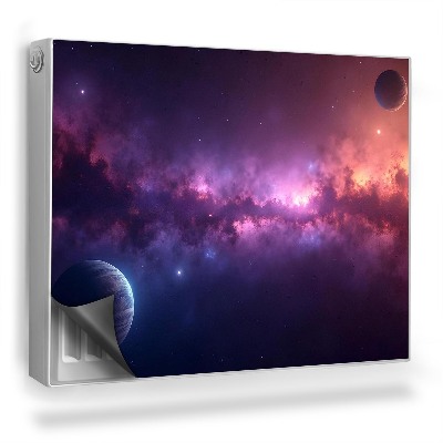 Dekoračný magnet na radiátor Hmloviny, hviezdy a planéty vo vesmíre