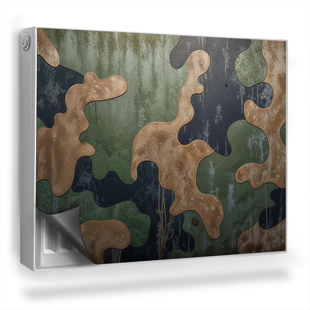 Dekoračný magnet na radiátor Opotrebovaný maskovací vzor textúry