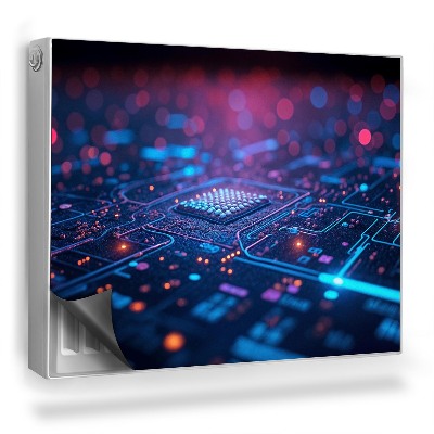 Dekoračný magnetický kryt na radiátor Technológia neónových elektronických súčiastok