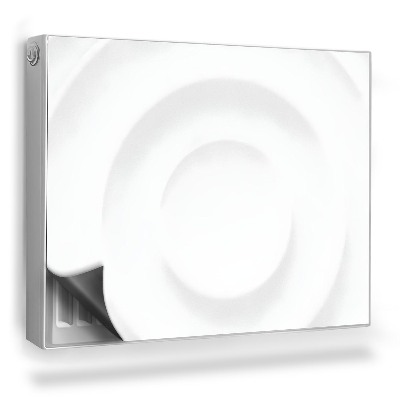 Dekoračný magnet na radiátor 3D ilustrácia štruktúry v jasných kruhoch