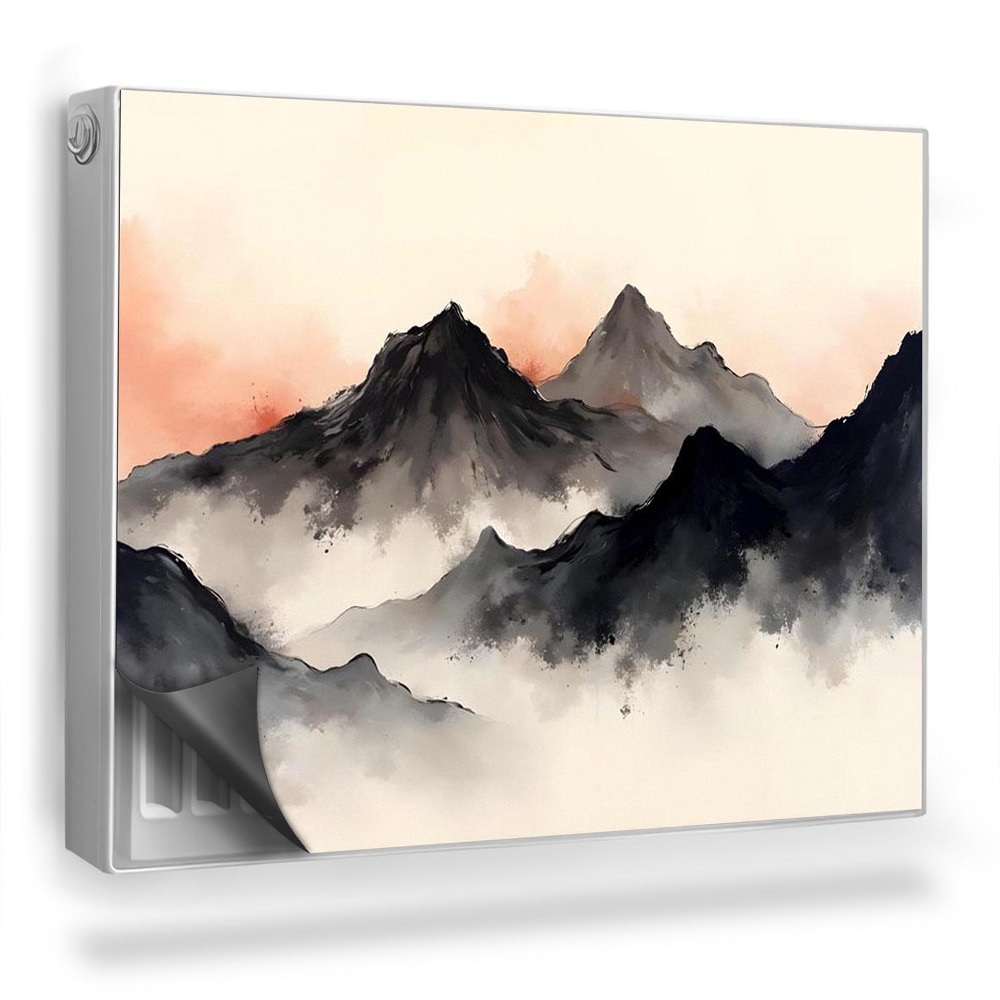 Dekoračný magnet na radiátor Krajinné maľované kamene v japonskom štýle