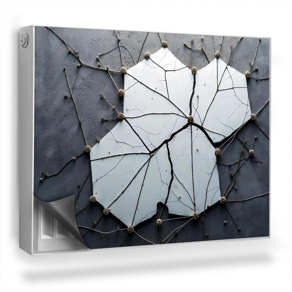 Dekoračný magnet na radiátor Kameň vyrezaný tenkými konármi