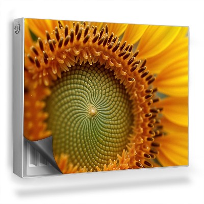 Magnetický kryt na radiátor Slnečnicový kvet, detailný záber, príroda