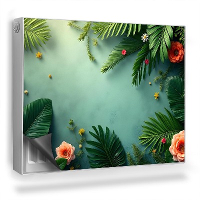 Magnetický kryt na radiátor Zloženie listov a kvetov fotografie