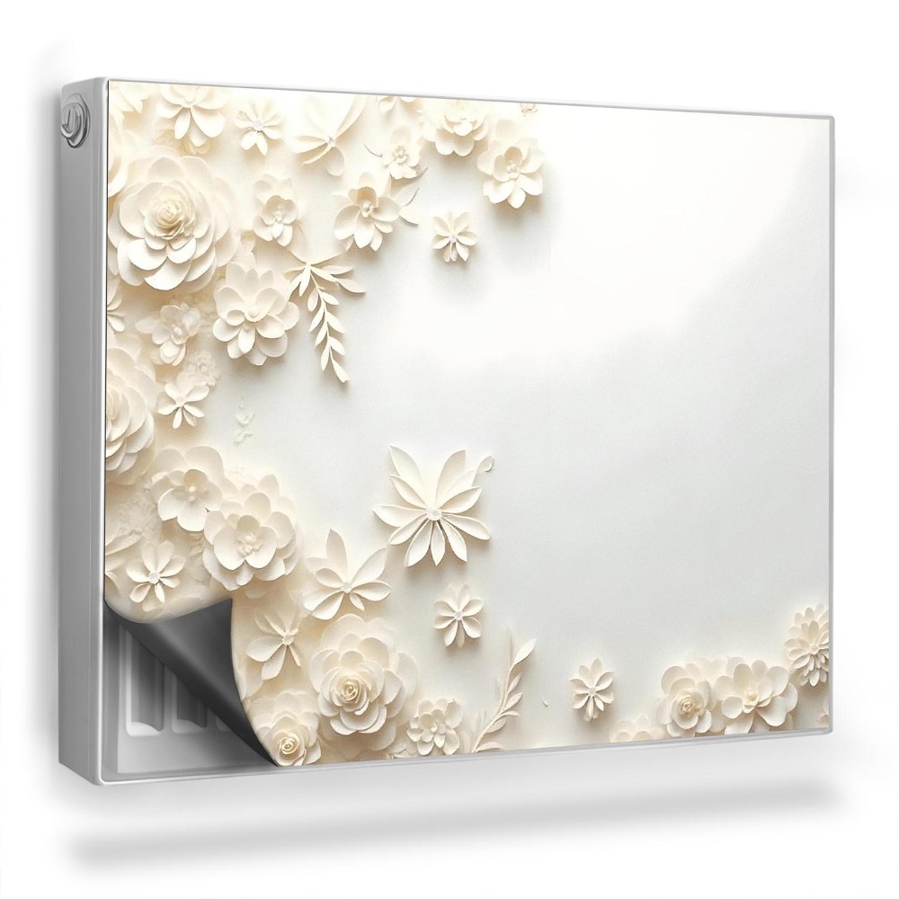 Dekoračný magnet na radiátor Jemné vyrezávané kvety, svetlé rastliny