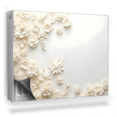 Dekoračný magnet na radiátor Jemné vyrezávané kvety, svetlé rastliny