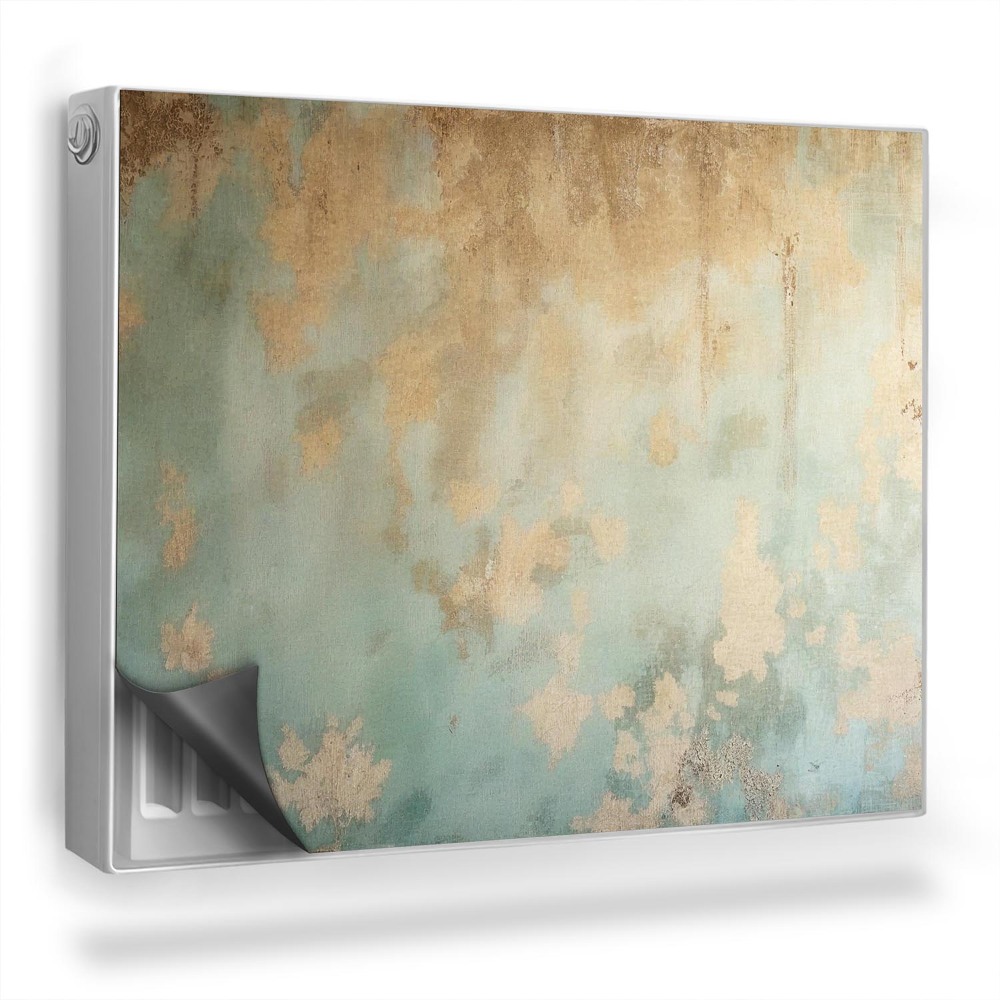 Dekoračný magnetický kryt na radiátor Poškodená stena, olupujúca sa farba