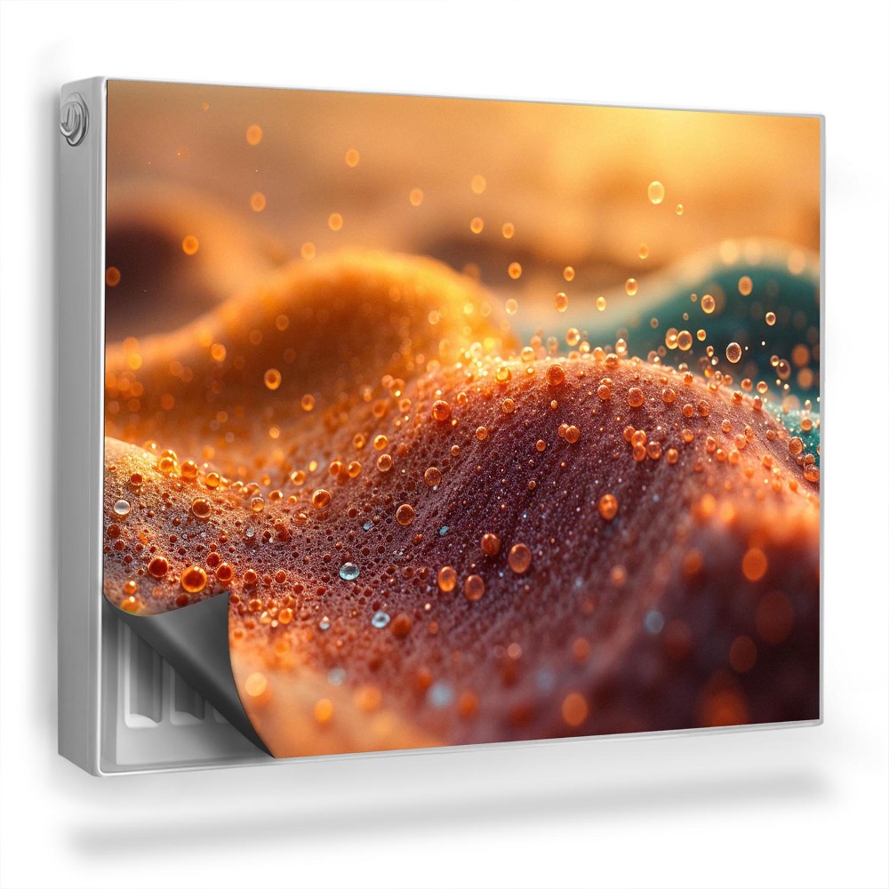 Dekoračný magnetický kryt na radiátor Farebný piesok dúhovej púšte textúry