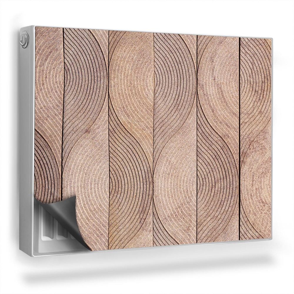 Magnetický kryt na radiátor Dosky vyrezávané do listového vzoru