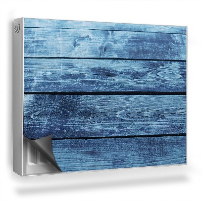 Magnetický kryt na radiátor Drevené poškodené dosky, studené farby