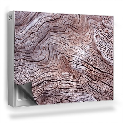 Magnetický kryt na radiátor Prírodná stará drevená štruktúra s uzlami