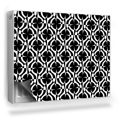 Magnetický kryt na radiátor Geometrický nepravidelný vzor, kruhy