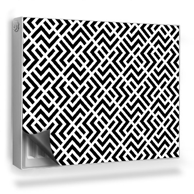 Magnetický kryt na radiátor Geometrický, abstraktný vzor, kontrast
