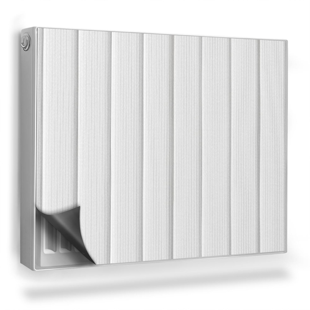 Dekoračný magnet na radiátor Biela lamelová textúra drevených dosiek