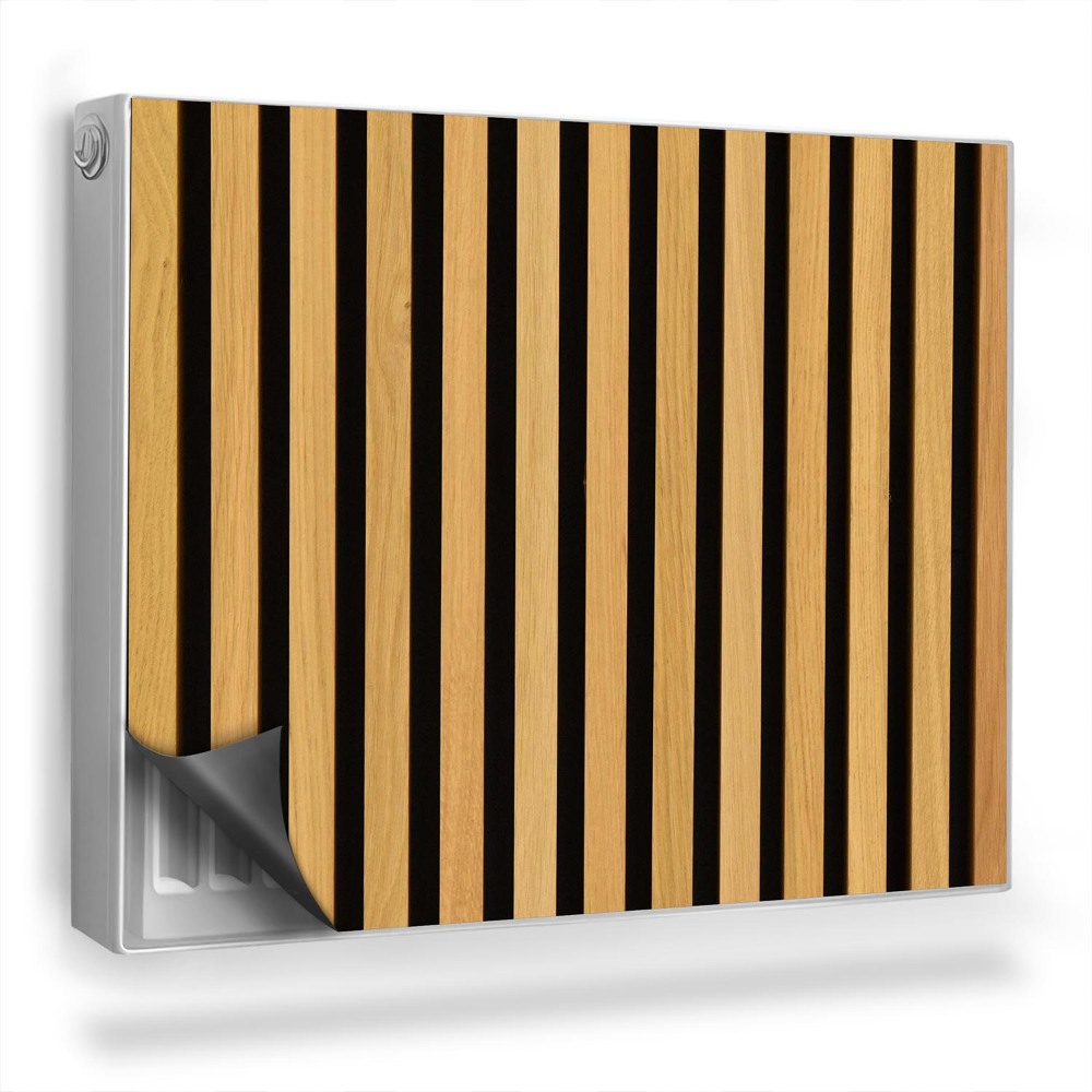 Dekoračný magnet na radiátor Módna textúra drevených lamiel a priečok