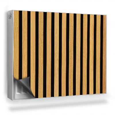 Dekoračný magnet na radiátor Módna textúra drevených lamiel a priečok